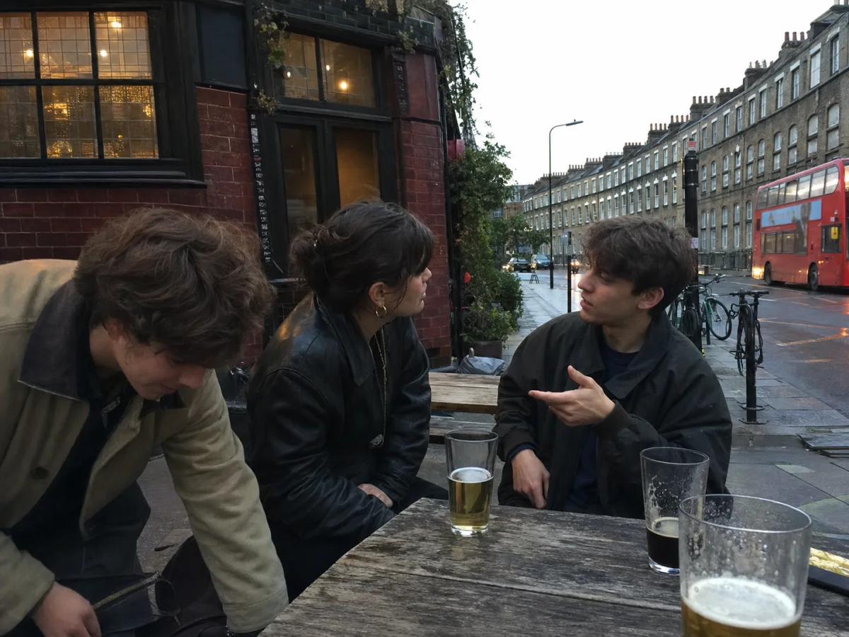 Friends meeting up for drinks